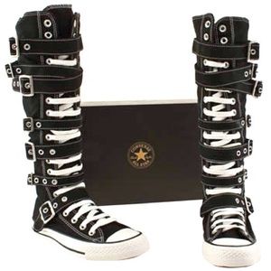 Buckle converse knee highs